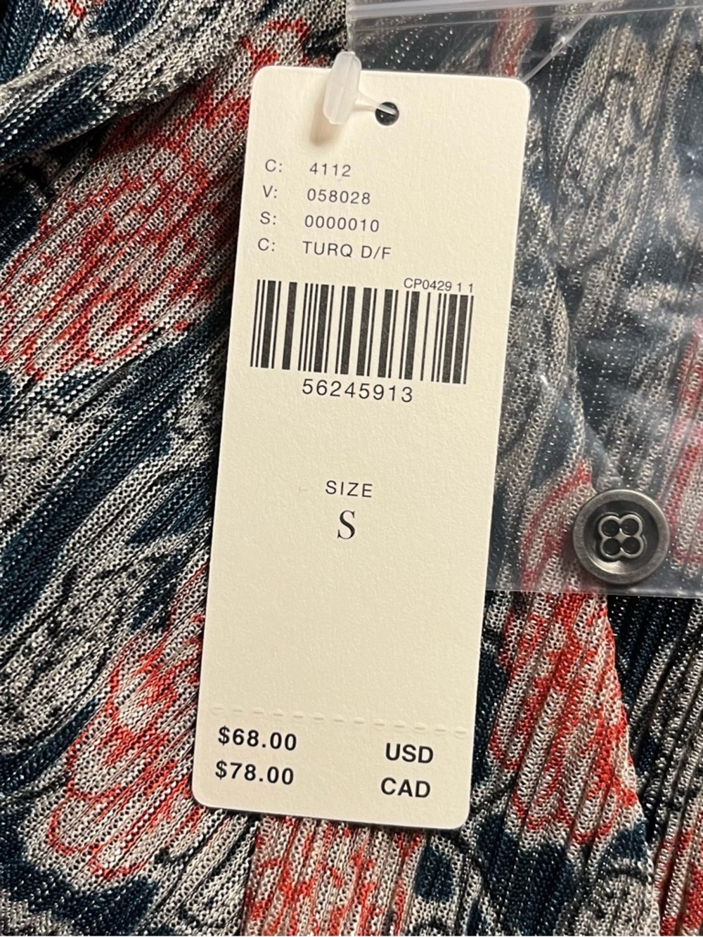 Maeve Anthropologie Floral Button Front Tank Top NWT Size S - Picture 3 of 12